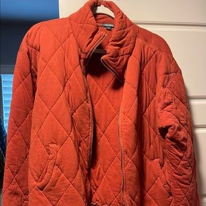 Orange Zip Up Jacket